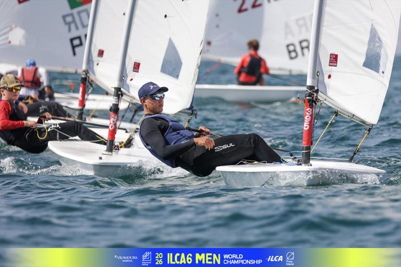 ILCA 6 Men's Worlds at Vilamoura, Portugal Day 2 - photo © Vilamoura Sailing / Prow Group