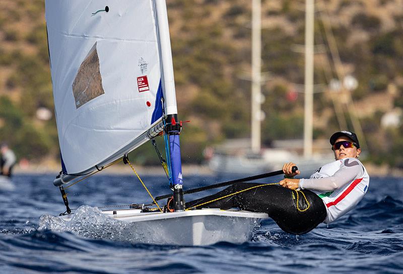 ILCA U21 Europeans at Bodrum Day 1 photo copyright Gokay Peksev / Turkish Sailing Federation taken at  and featuring the ILCA 6 class