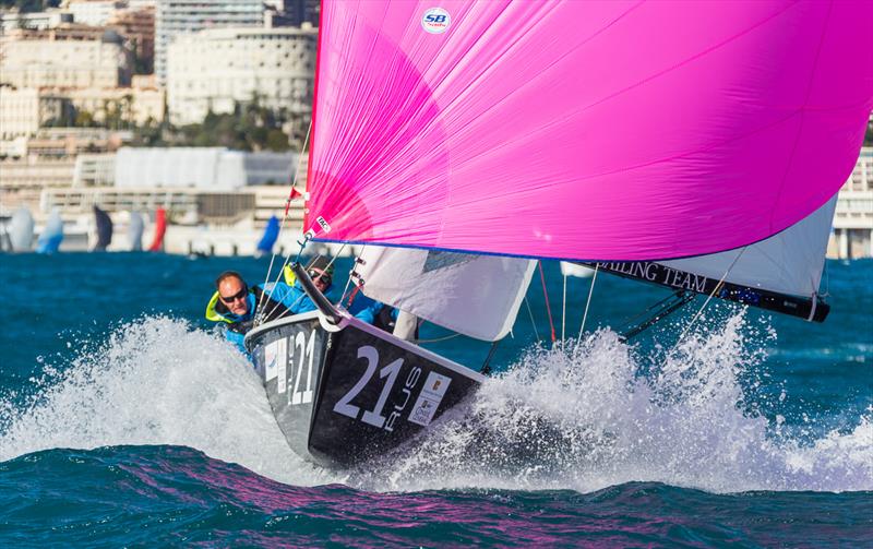 Strong winds on the final day of the XXX Primo Cup ' Troph'e Credit Suisse photo copyright Carlo Borlenghi taken at Yacht Club de Monaco and featuring the SB20 class