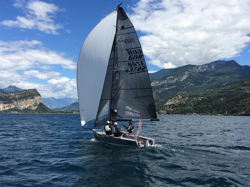 Race 4 winners GBR3722 at the SB20 Grand Slam in Torbole photo copyright SB20 Italian Class Association taken at Circolo Vela Torbole and featuring the SB20 class