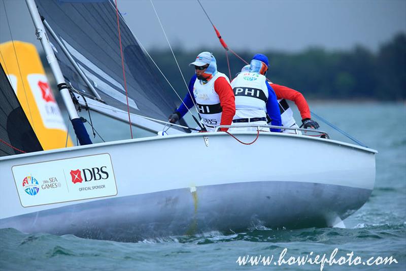 Southeast Asian Games day 2 photo copyright Howie Photogaphy / www.howiephoto.com taken at Singapore Sailing Federation and featuring the SB20 class