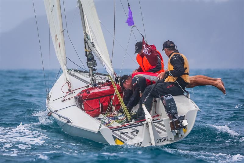 Jump crewmember recovered during Audi Hamilton Island Race Week - photo © Craig Greenhill / Saltwater Images