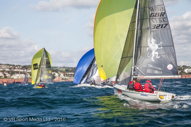 SB20 UK Nationals at Torbay day 3 photo copyright VR Sport Media taken at Royal Torbay Yacht Club and featuring the SB20 class