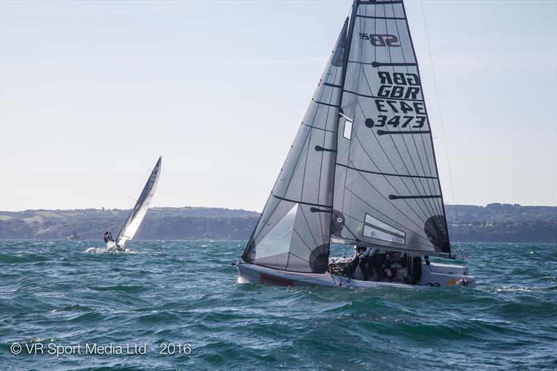 SB20 UK Nationals at Torbay day 3 photo copyright VR Sport Media taken at Royal Torbay Yacht Club and featuring the SB20 class