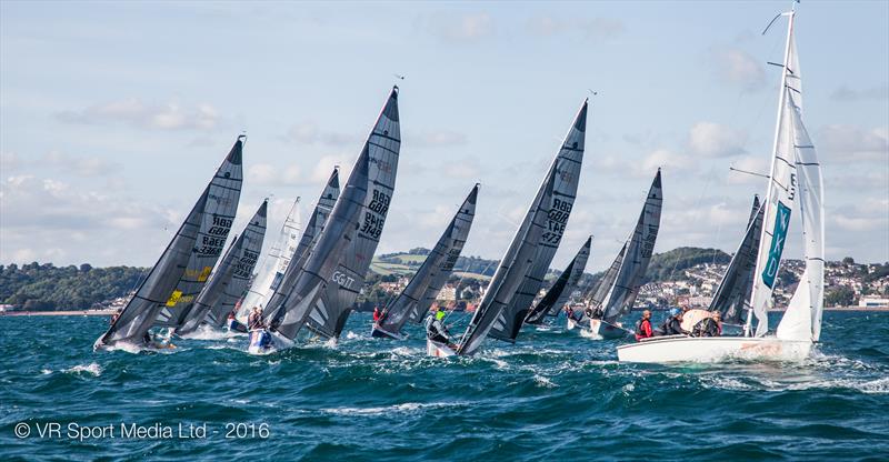 SB20 UK Nationals at Torbay day 3 photo copyright VR Sport Media taken at Royal Torbay Yacht Club and featuring the SB20 class