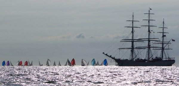 Racing on day 4 of the SB20 Worlds at Cowes photo copyright Jennifer Burgis taken at Royal Yacht Squadron and featuring the SB20 class