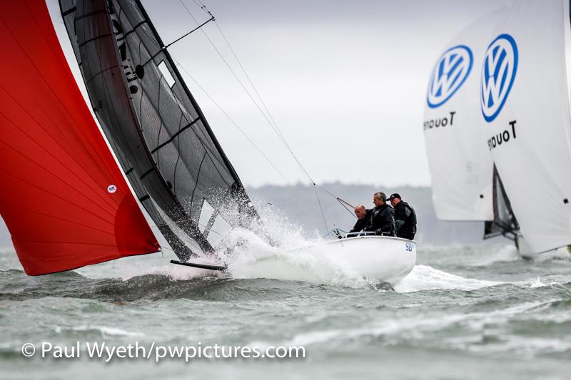 Hamble One Design Championships day 1 photo copyright Paul Wyeth / www.pwpictures.com taken at Hamble River Sailing Club and featuring the SB20 class