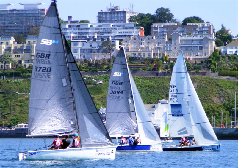 British Keelboat League in Torbay photo copyright Nigel Vick taken at Royal Torbay Yacht Club and featuring the SB20 class