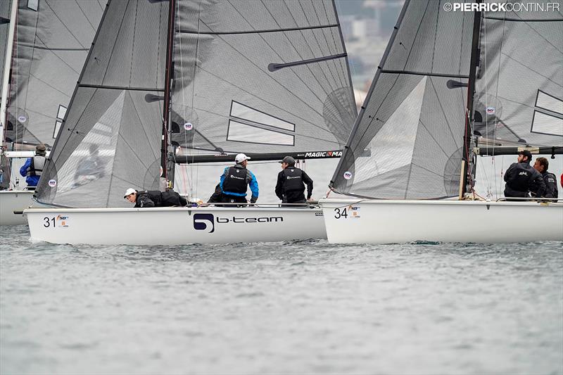 2019 SB20 World Championship day 1 photo copyright Pierrick Contin taken at COYCH Hyeres and featuring the SB20 class