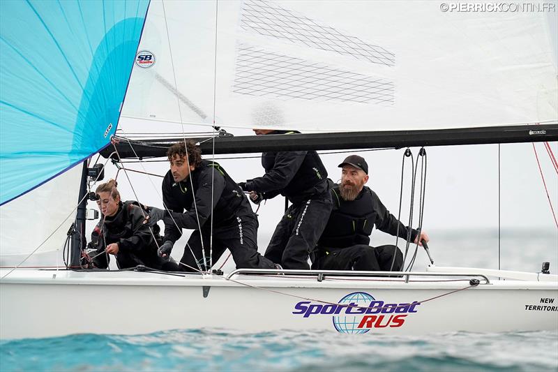 2019 SB20 World Championship day 1 photo copyright Pierrick Contin taken at COYCH Hyeres and featuring the SB20 class