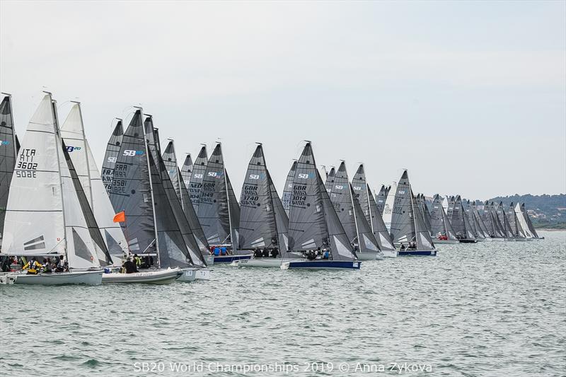 2019 SB20 World Championship day 5 photo copyright Anna Zykova taken at COYCH Hyeres and featuring the SB20 class