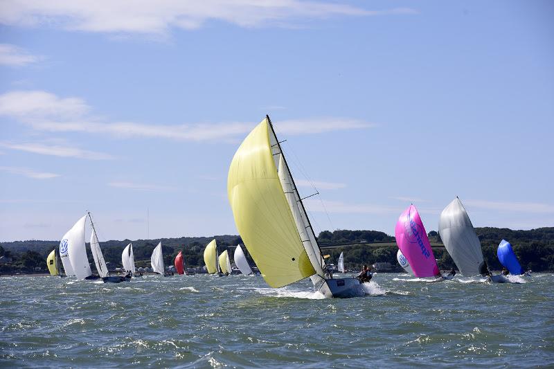 Opportunity Knocks for the IAKA Youth Team at Cowes Week photo copyright SportsBoatWorld taken at Cowes Combined Clubs and featuring the SB20 class