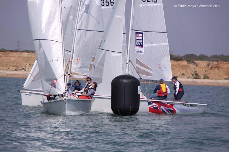 Warsash Spring Series day 6 photo copyright Eddie Mays taken at Warsash Sailing Club and featuring the SB20 class