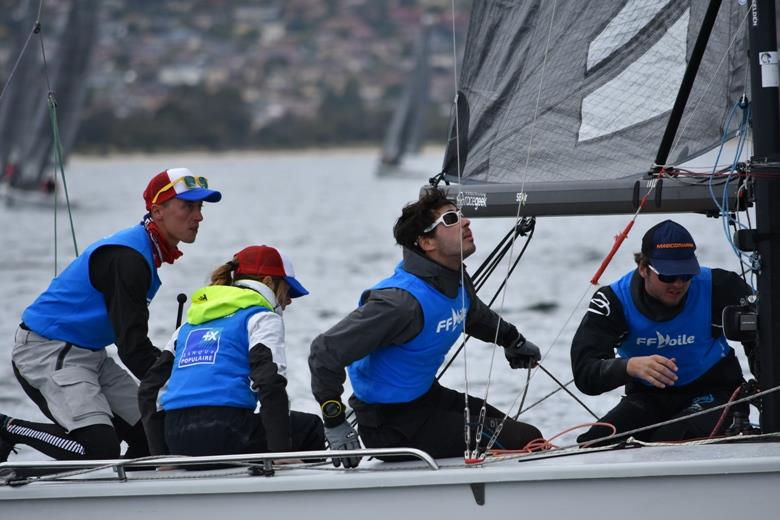 Day 1 - SB20 World Championships photo copyright Jane Austin taken at Royal Yacht Club of Tasmania and featuring the SB20 class