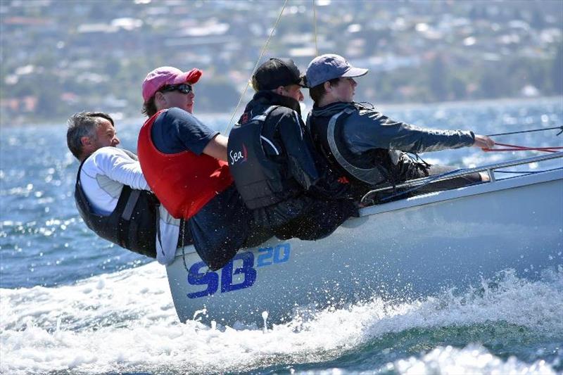 Hone Badger crew won race two – SB20 World Championship - photo © Jane Austin