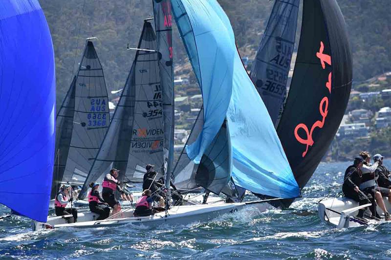 2018 SB20 World Championship photo copyright Jane Austin taken at Royal Yacht Club of Tasmania and featuring the SB20 class