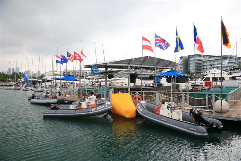 The SB20 fleet all ready for their first race (Boaters' Bar, ONE°15 Marina) photo copyright Howie Choo taken at ONE15 Marina Club and featuring the SB20 class