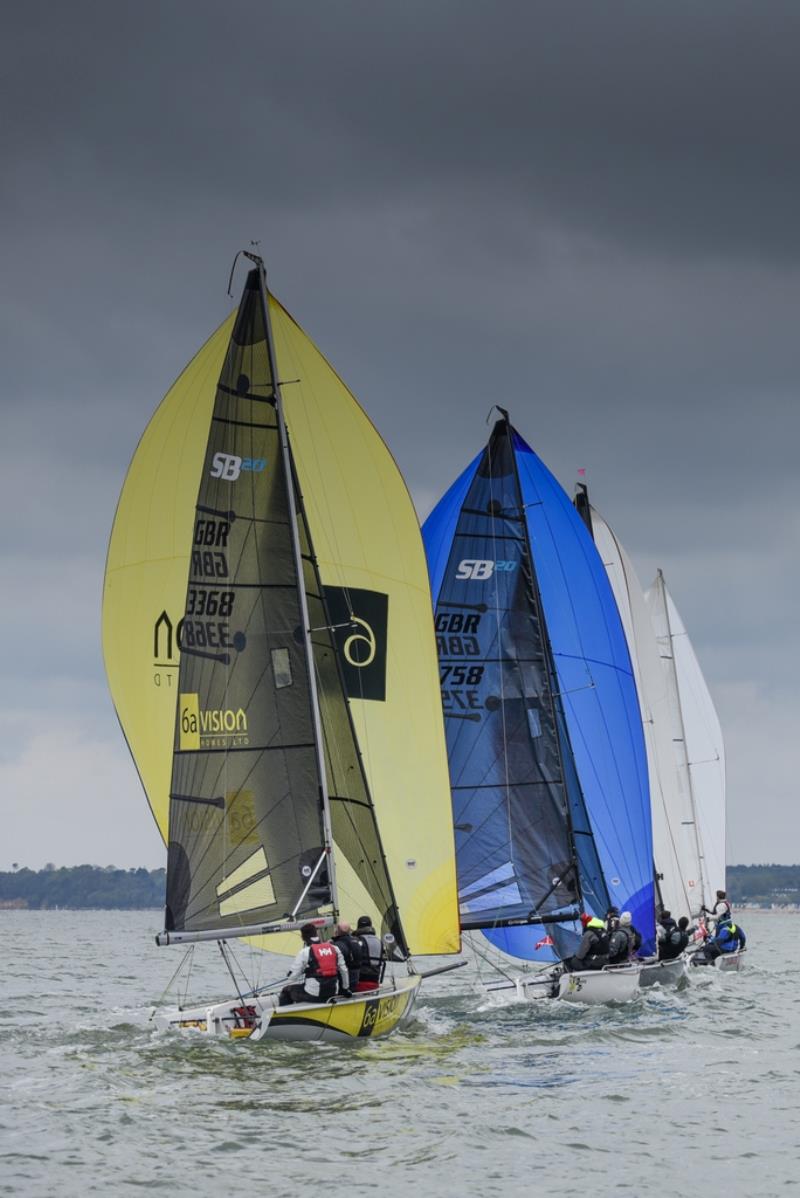 Final day - Helly Hansen Warsash Spring Series photo copyright Andrew Adams, Close Hauled Photography taken at Warsash Sailing Club and featuring the SB20 class