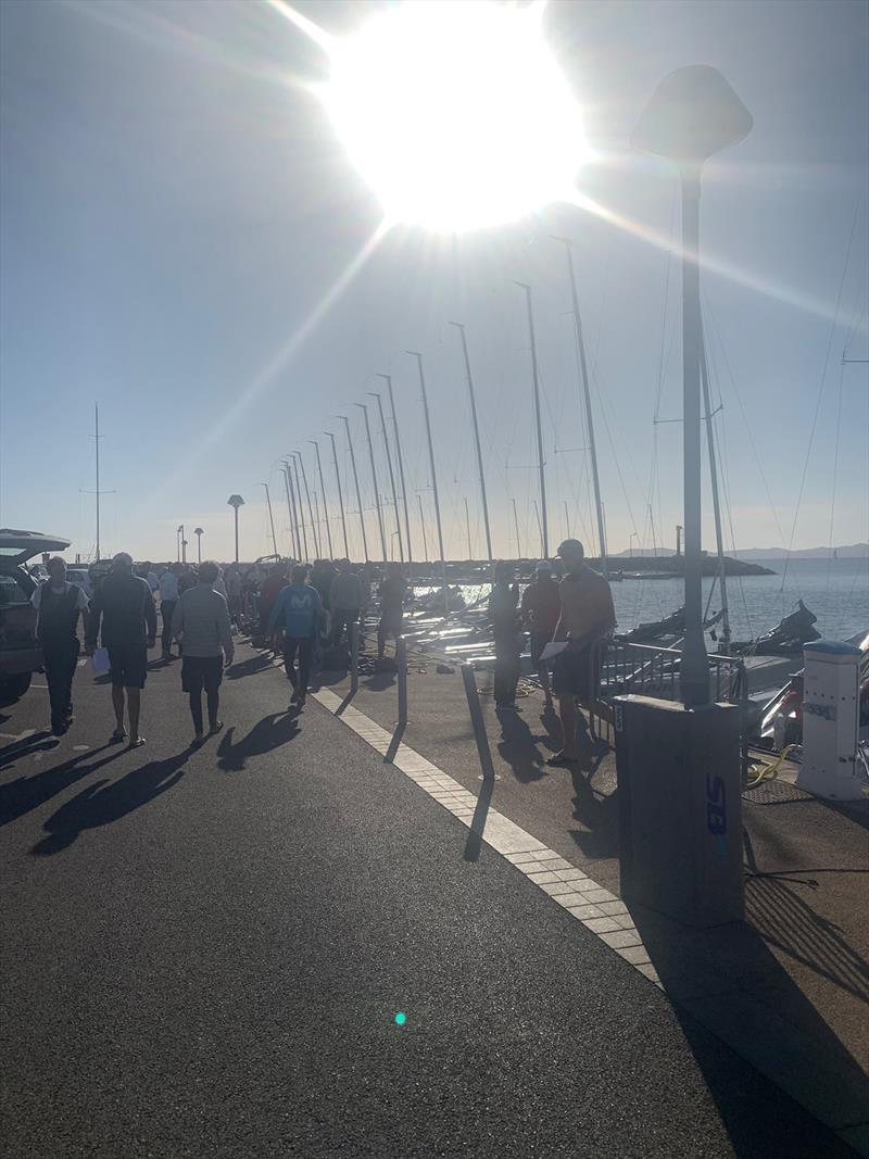 On the dock in Hyeres before a brutal day of sailin on Day Two of the SB20 French Grand Slam - photo © Brett Cooper