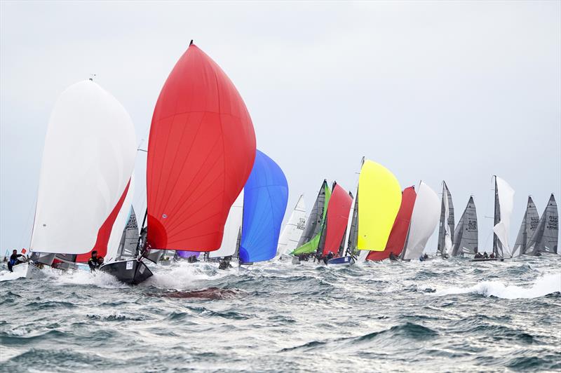 2019 SB20 World Championship day 2 photo copyright Pierrick Contin taken at COYCH Hyeres and featuring the SB20 class