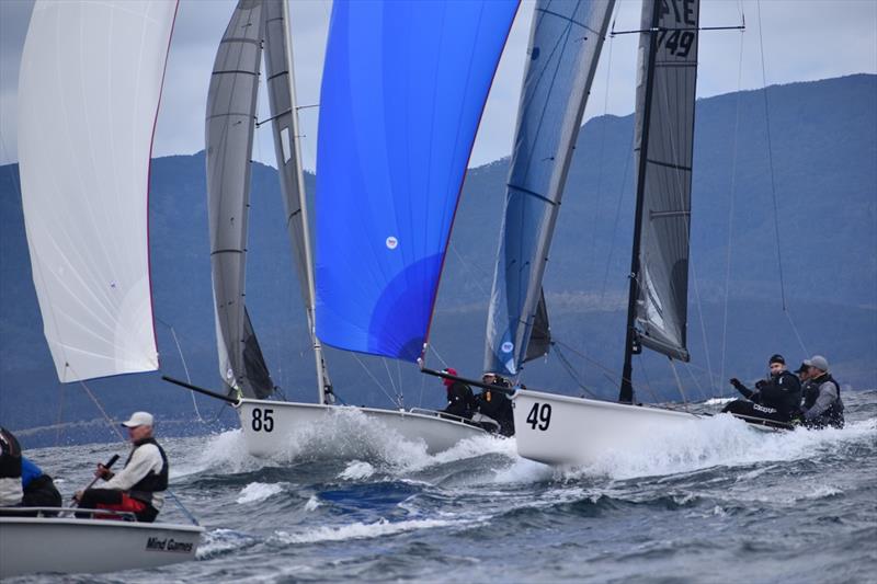 Spring Bay Mill SB20 Australian Championship - Day 2 photo copyright Jane Austin taken at Derwent Sailing Squadron and featuring the SB20 class