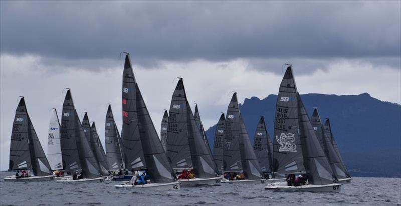 Spring Bay Mill SB20 Australian Championship 2020, final day photo copyright Jane Austin taken at Derwent Sailing Squadron and featuring the SB20 class