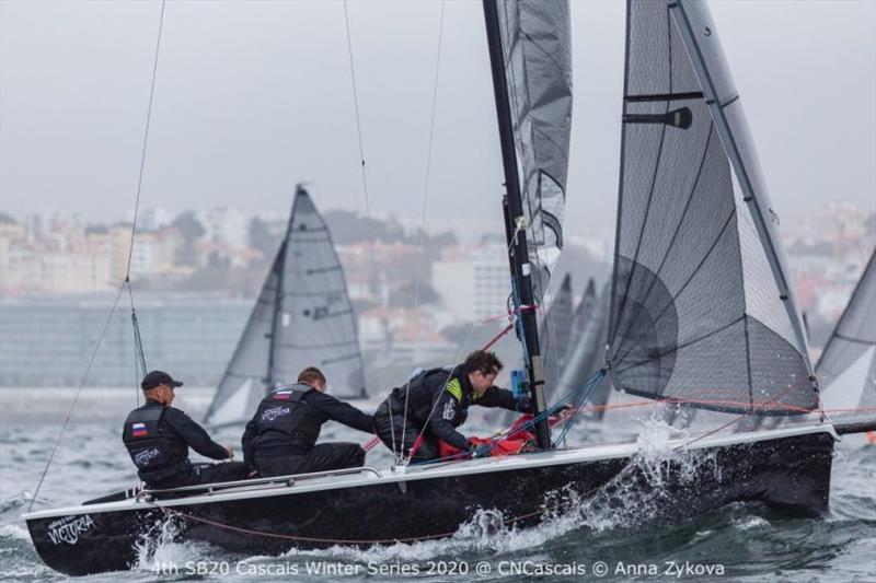 SB20 Cascais Winter Series 2020 photo copyright Anna Zykova taken at Clube Naval de Cascais and featuring the SB20 class