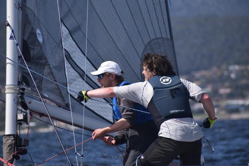 Rohan Langford and Will Sargent on Mind Games - SB20 Showdown Regatta photo copyright Jane Austin taken at Royal Yacht Club of Tasmania and featuring the SB20 class