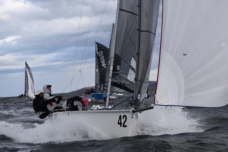 Obi Kenobi skippered by Claire Cunningham - 2021 SB20 Australian Championship photo copyright Jane Austin taken at Derwent Sailing Squadron and featuring the SB20 class