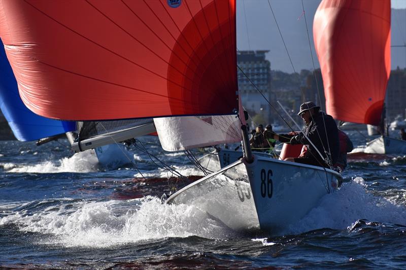 SB20 Wicked skippered by David ONeill - 2021 SB20 Australian Championship photo copyright Jane Austin taken at Derwent Sailing Squadron and featuring the SB20 class