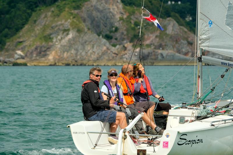 Discover Sailing Day at the Royal Torbay Yacht Club photo copyright Tania Hutchings taken at Royal Torbay Yacht Club and featuring the SB20 class