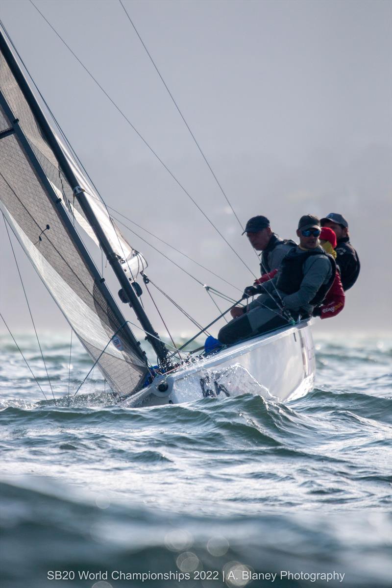 2022 SB20 Worlds at Dun Loughaire day 4 photo copyright Annraoi Blaney taken at Royal Irish Yacht Club and featuring the SB20 class