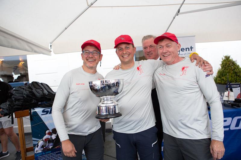 2022 SB20 Worlds at Dun Loughaire prize giving photo copyright Anna Zykova taken at Royal Irish Yacht Club and featuring the SB20 class