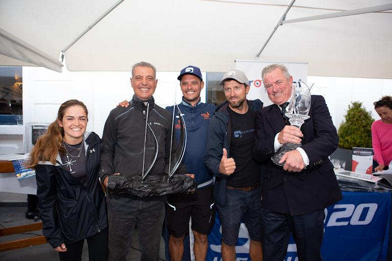 2022 SB20 Worlds at Dun Loughaire prize giving photo copyright Anna Zykova taken at Royal Irish Yacht Club and featuring the SB20 class