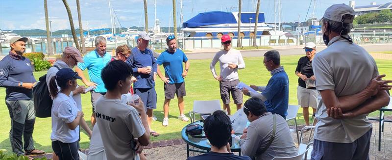 Skippers briefing - 2022 SB20 National Championships photo copyright Raffles Marina taken at  and featuring the SB20 class