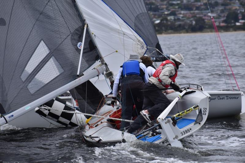 2022 SB20 Australian Championship in Hobart Day 1 photo copyright Jane Austin taken at Royal Yacht Club of Tasmania and featuring the SB20 class
