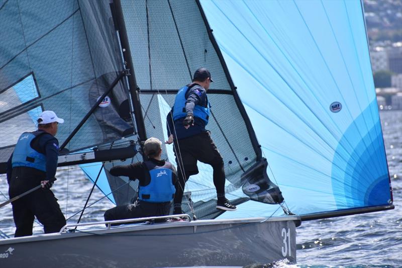 2022 SB20 Australian Championship in Hobart Day 1 photo copyright Jane Austin taken at Royal Yacht Club of Tasmania and featuring the SB20 class