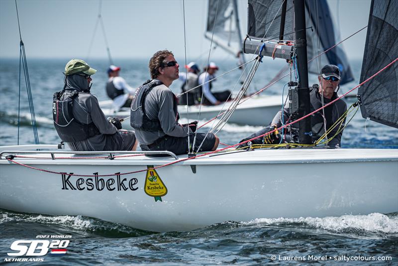 2023 SB20 World Championships - Day 2 photo copyright Laurens Morel / www.saltycolours.com taken at Jachtclub Scheveningen and featuring the SB20 class