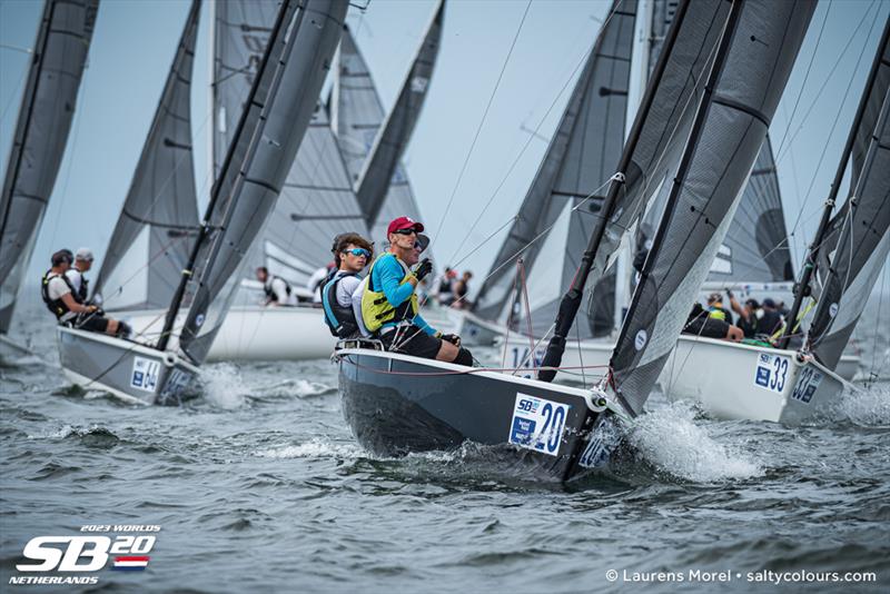 2023 SB20 World Championships - Day 2 photo copyright Laurens Morel / www.saltycolours.com taken at Jachtclub Scheveningen and featuring the SB20 class