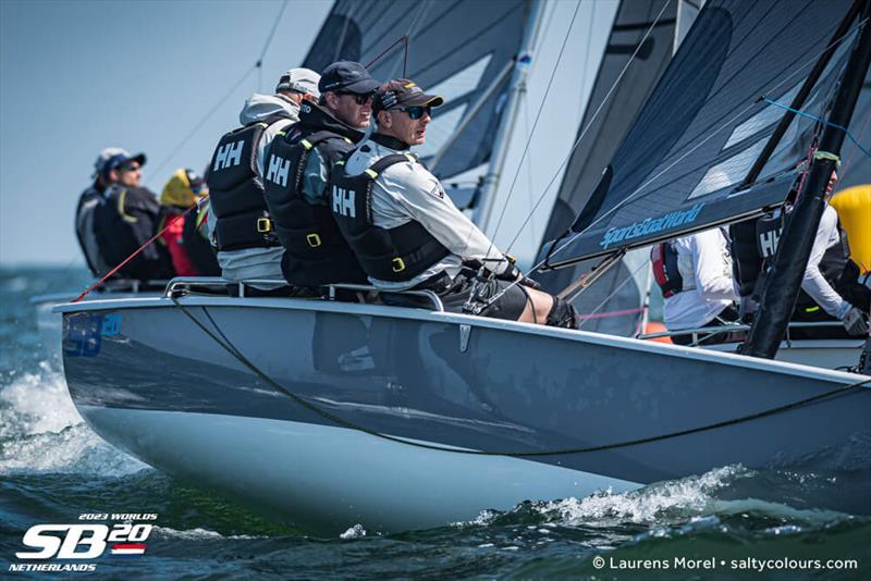 2023 SB20 World Championships - Day 3 photo copyright Laurens Morel / www.saltycolours.com taken at Jachtclub Scheveningen and featuring the SB20 class