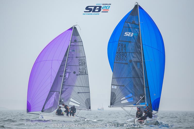 2023 SB20 World Championships - Day 4 photo copyright Anna Zykova taken at Jachtclub Scheveningen and featuring the SB20 class