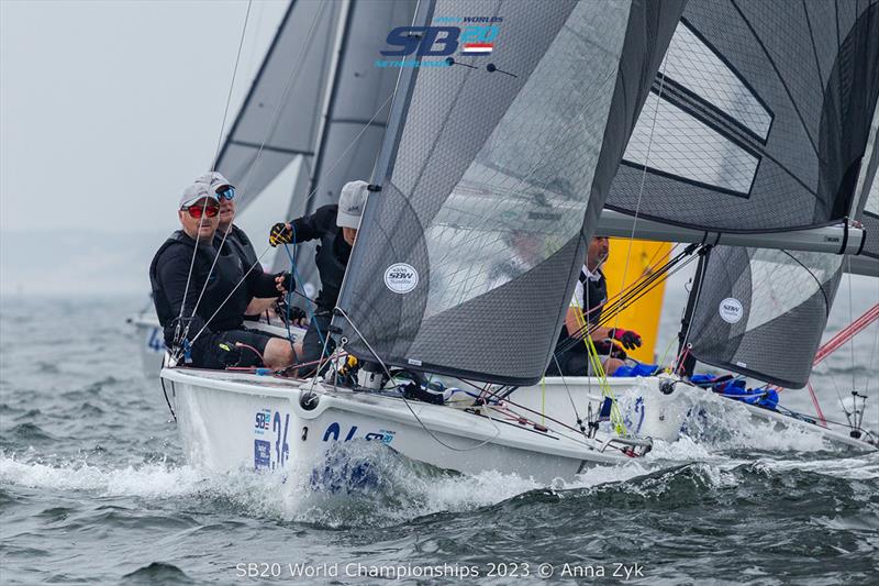 2023 SB20 World Championships - Day 4 photo copyright Anna Zykova taken at Jachtclub Scheveningen and featuring the SB20 class