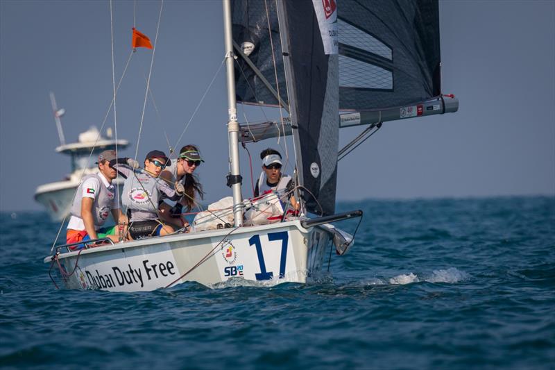 2023 SB20 Middle East Championships, day 2 photo copyright Dubai Offshore Sailing Club taken at Dubai Offshore Sailing Club and featuring the SB20 class