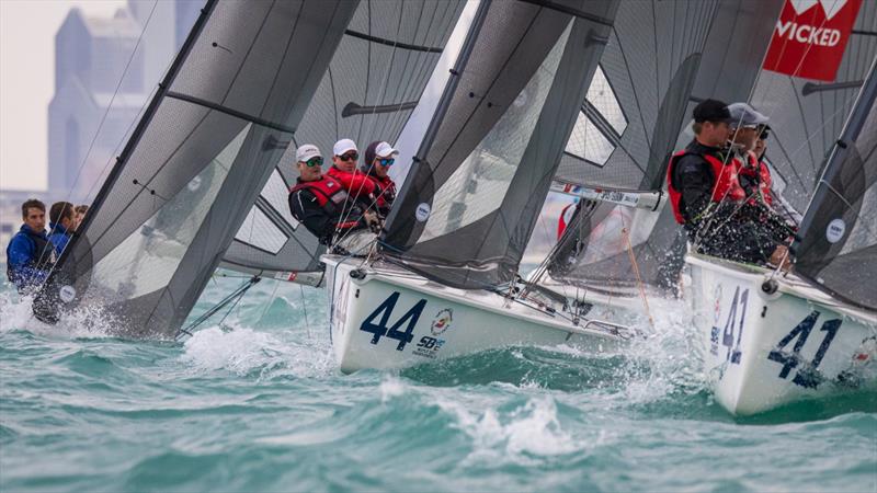 SB20 Asia Pacific Championships day 1 photo copyright Dubai Offshore Sailing Club taken at Dubai Offshore Sailing Club and featuring the SB20 class