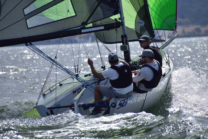 'Silver Gull' skippered by Scott Glanville - SB20 Australian Championship at Bellerive day 2 photo copyright Jane Austin taken at Bellerive Yacht Club and featuring the SB20 class