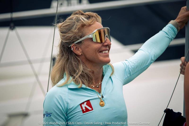 Charlotte Borghesi helmed the fleet's only all-female team - SB20 Worlds 2025 - photo © Matteo Garrone