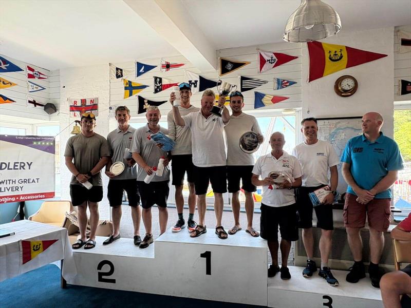 Overall podium, with Xcellent in first overall - Sailing Chandlery SB20 UK National Championship at Weymouth - photo © SB20 Class UK