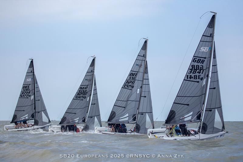 SB20 Europeans 2025 in Ostend, Belgium - Day 1 - photo © Anna Zyk