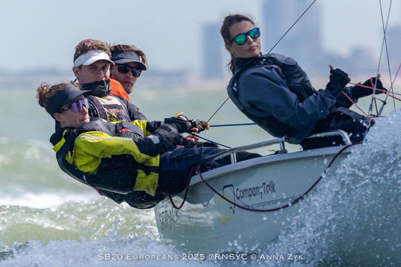 SB20 Europeans 2025 in Ostend, Belgium - Day 2 - photo © Anna Zyk
