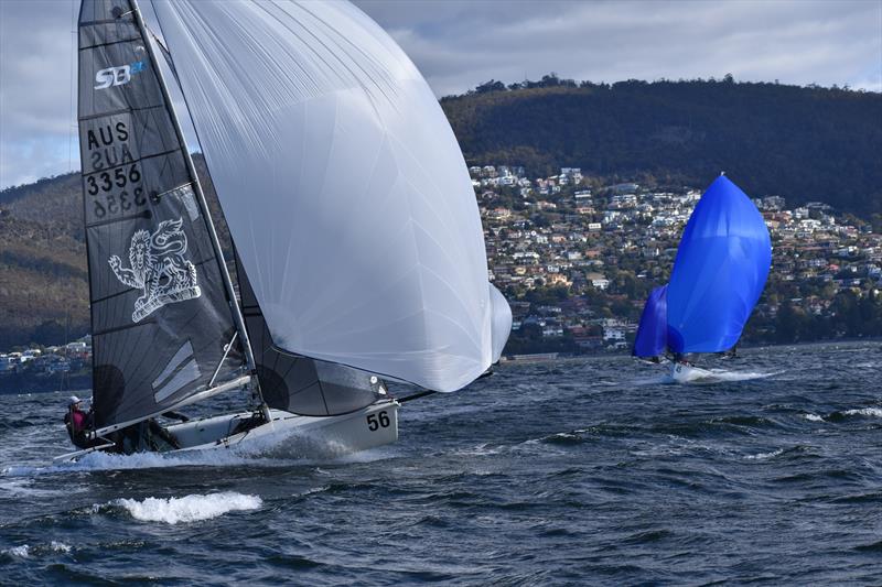 The Hutchins School Warwick Dean is leading the Youth Division - 2026 Storm Bay Apparel SB20 Australian Championship - photo © Jane Austin